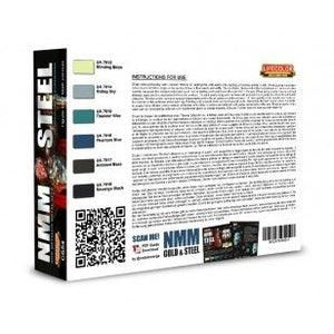 Coffret de peinture acrylique Lifecolor CS54 NMM Acier 6 x 22 ml – image 2