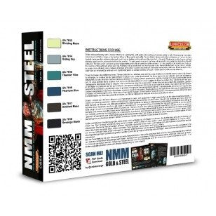 Coffret de peinture acrylique Lifecolor CS54 NMM Acier 6 x 22 ml – image 2
