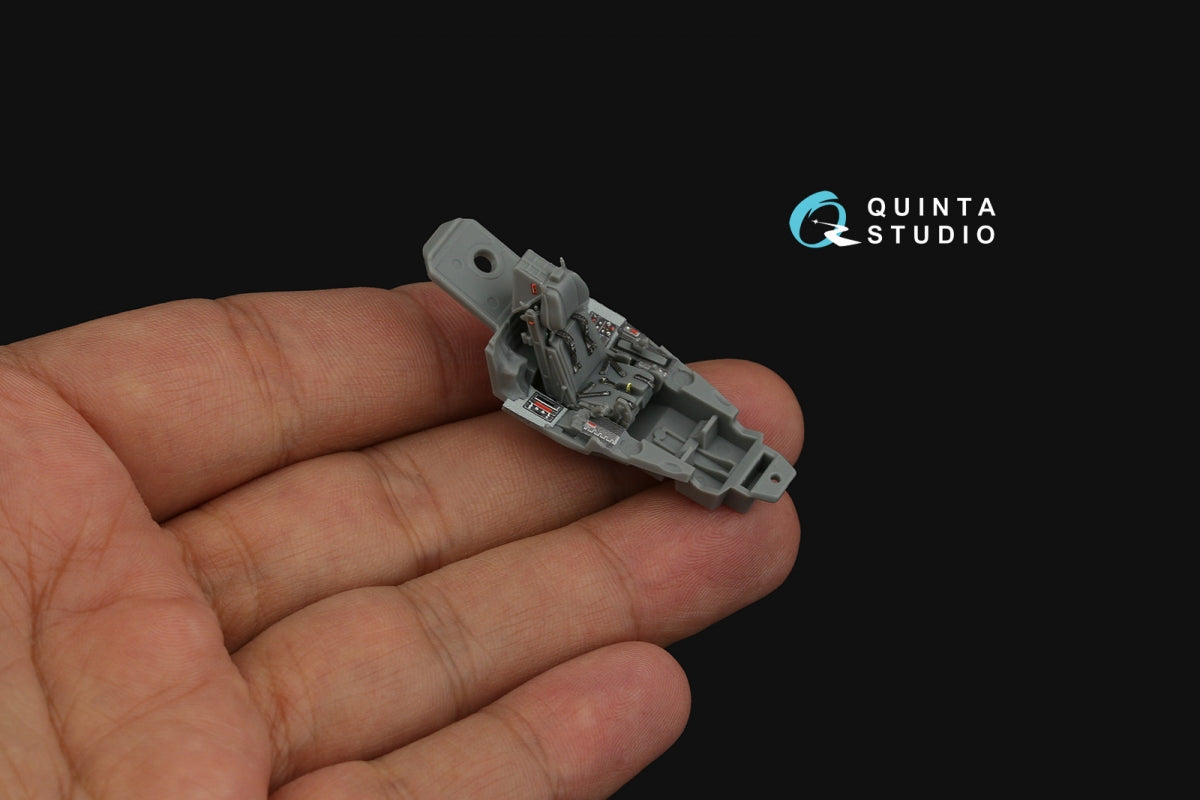Intérieur imprimé en 3D et coloré sur papier décalcomanie Quinta Studio QD72051 F-35A Lighting II (Tamiya) 1/72 – immagine 8