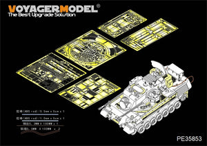 Maquette Voyager PE35853 Gepard A2 SPAAG allemand moderne de base pour MENG TS-030 1/35