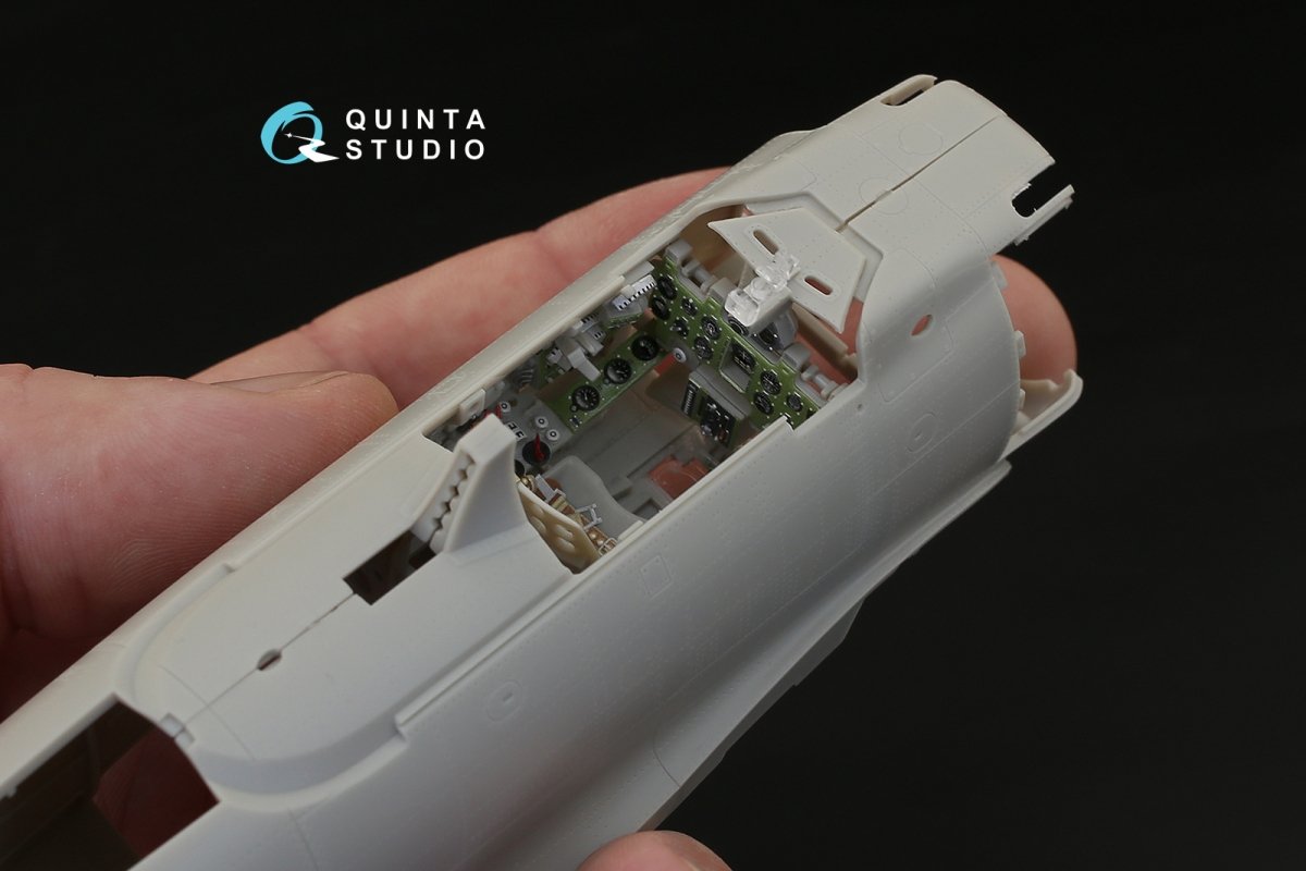 Intérieur imprimé en 3D et coloré sur papier décalcomanie Quinta Studio QD32024 A6M2b (prod. Mitsubishi) 1/32 – Bild 5