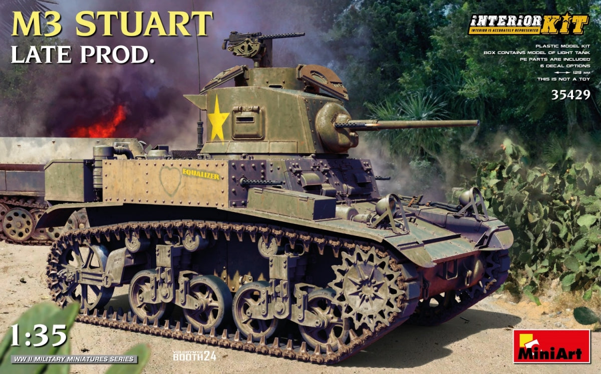 MiniArt 35429 M3 STUART LATE MANUFACTURER KIT INTÉRIEUR 1/35