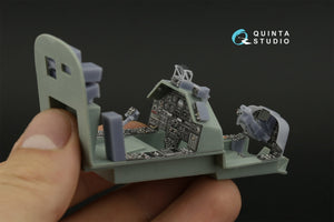 Intérieur coloré imprimé en 3D sur papier décalcomanie (Academy) pour Quinta Studio QD+35121 AH-1W (avec pièces en résine imprimées en 3D) à l&amp;#39;échelle 1/35 – image 11