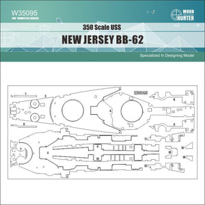 Wood Hunter W35095 USS NEW JERSEY BB-62 1/350 – immagine 2