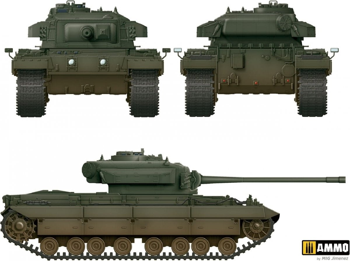 Maquette amusante de char lourd britannique FV221 Caernarvon (réf. 35A042) au 1/35 – immagine 3