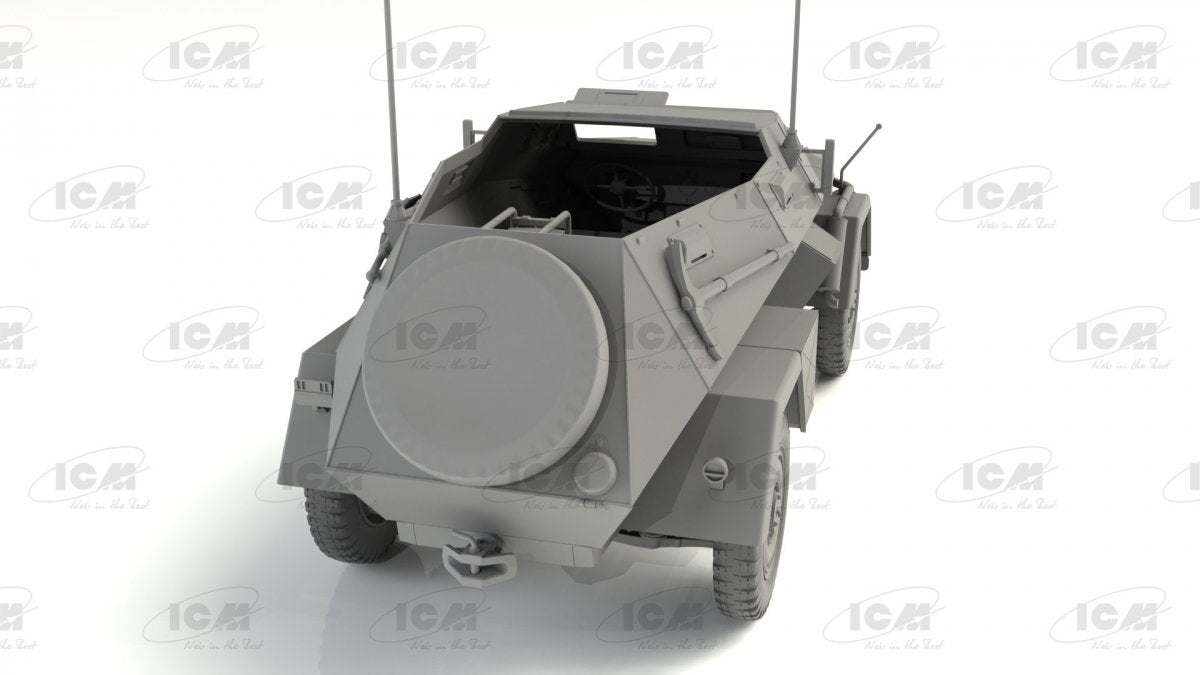ICM 35110 Sd.Kfz. 247 Ausf.B, Véhicule Blindé du Commandement Allemand 1/35 – imagen 4