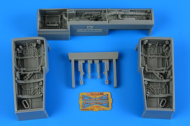 Baie de train d'atterrissage Aires 4884 F/A-18E/F Super Hornet pour maquette Hobby Boss au 1/48