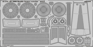 Eduard 32247 EF 2000 Trompette biplace extérieur 1/32