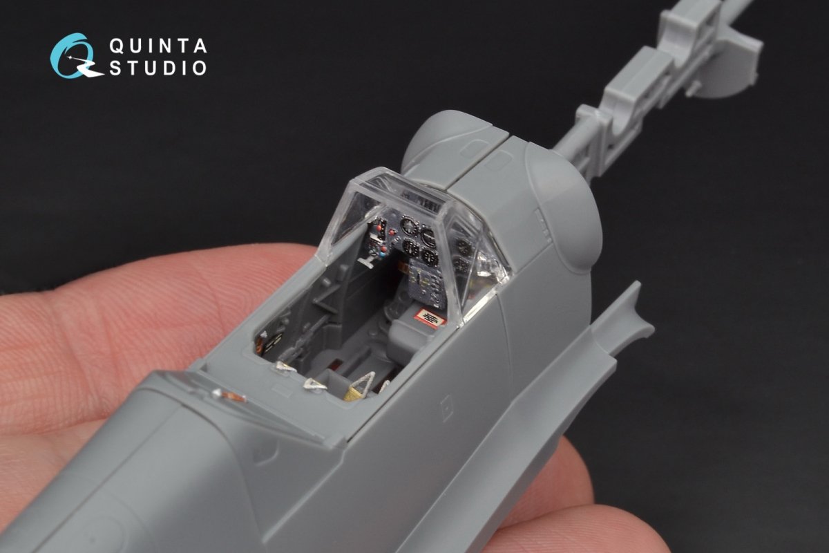 Intérieur imprimé en 3D et coloré sur papier décalcomanie Quinta Studio QD48103 Bf 109G-6 (pour maquette Tamiya) 1/48 – immagine 5