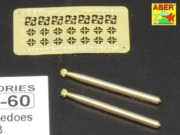 Aber 350L-60 Coffret de 6 torpilles japonaises 61 cm Type 93 (1/350) – Bild 4
