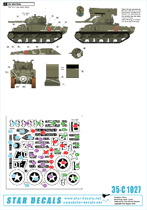 Star Decals 35-C1027 70e bataillon de chars américain sur la plage d&amp;#39;Utah 1/35 – image 2
