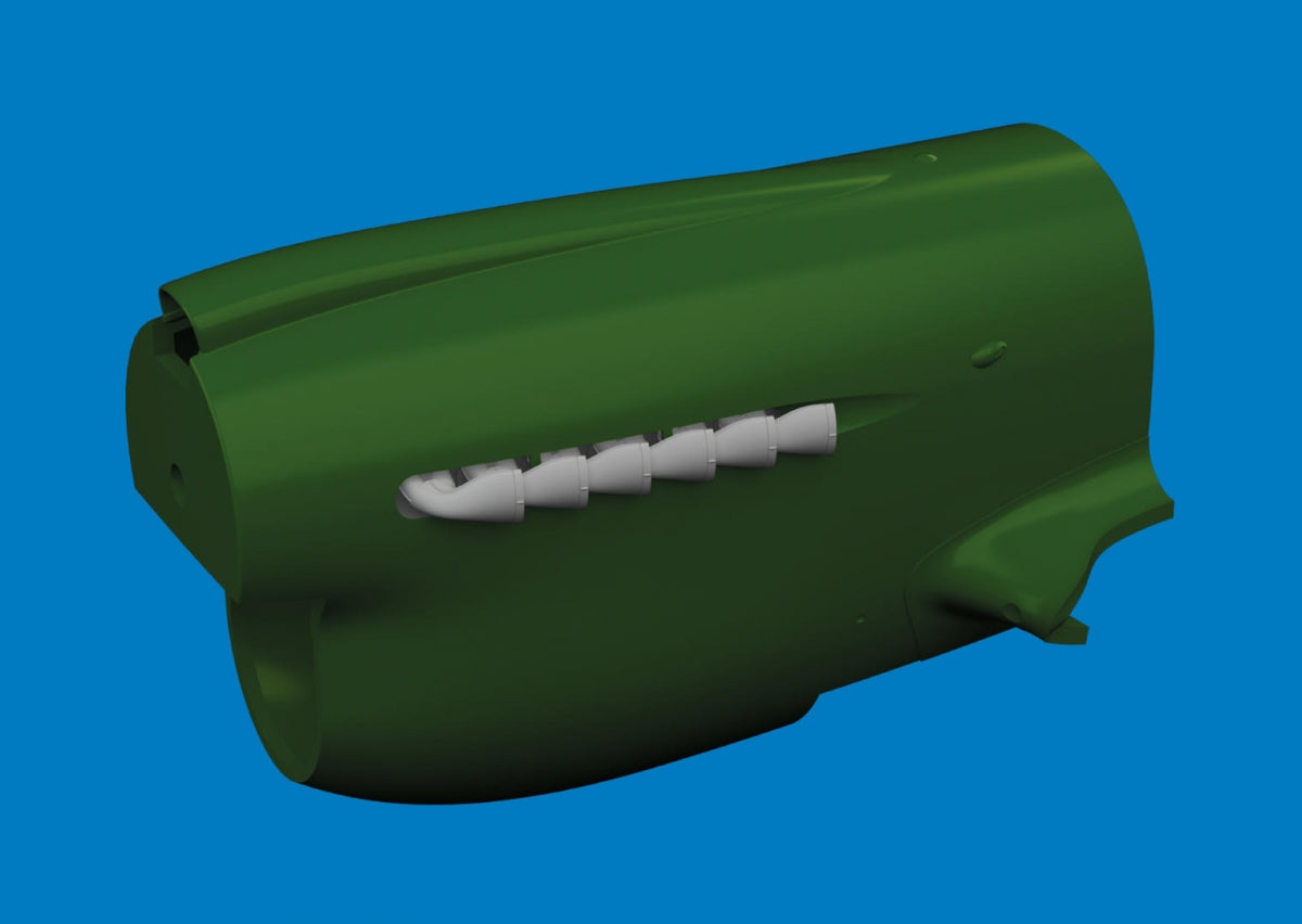 Eduard 6481061 P-40 Pots d&amp;#39;échappement en queue de poisson IMPRESSION Eduard 1/48