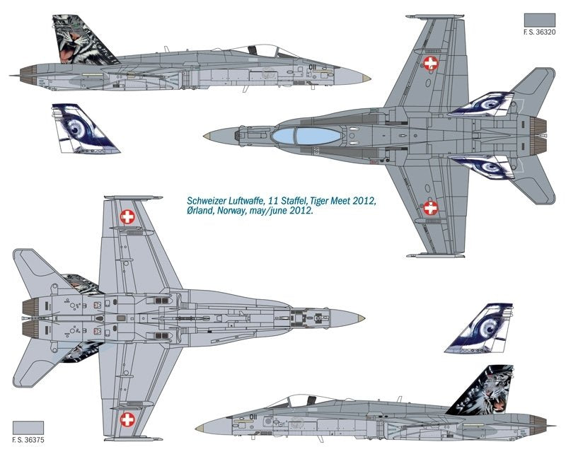 Italeri 1347 F/A-18 Hornet Tiger Meet 2012 1/72 – immagine 2