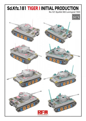 Rye Field Modèle 5078 Sd.Kfz.181 Tiger I PRODUCTION INITIALE 1/35 – imagen 3