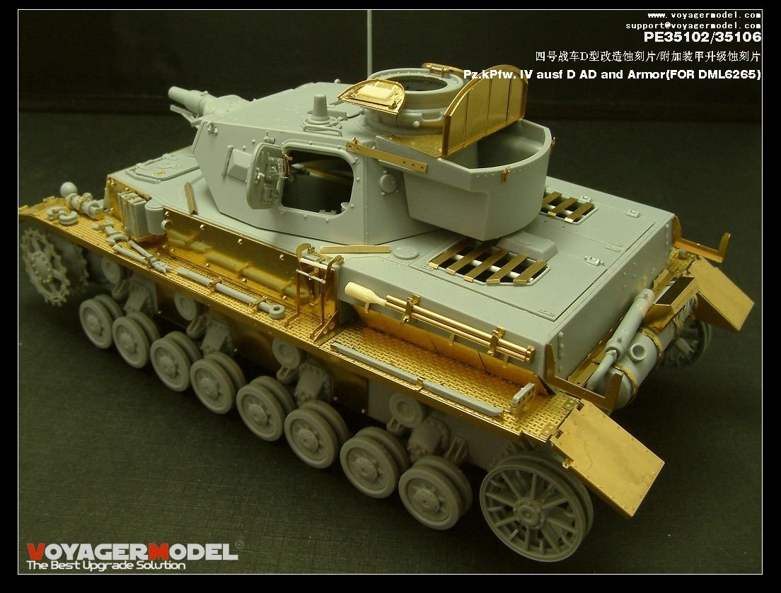 Modèle Voyager PE35106 Pz.kPfw. IV ausf D AD Armure 1/35 – image 8