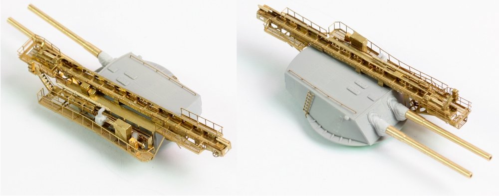 Pontos 35023FN USS BB-34 New York 1944 Kit de détails (avec pont couleur teck, canons, résine, photodécoupe)  – Bild 20