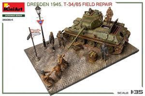MiniArt 36064 Dresde 1945. Réparation de terrain T-34/85. Grand coffret 1/35 – image 4