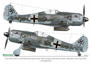 Décalcomanies Exito ED72004 Luftwaffe Ground Attackers vol.1 - Ju 87 D-3, Hs 129, Fw 190F-8 1/72  – image 3