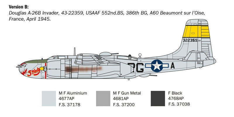 Italeri 1274 A-26 B INVADER 1/72 – zdjęcie 6
