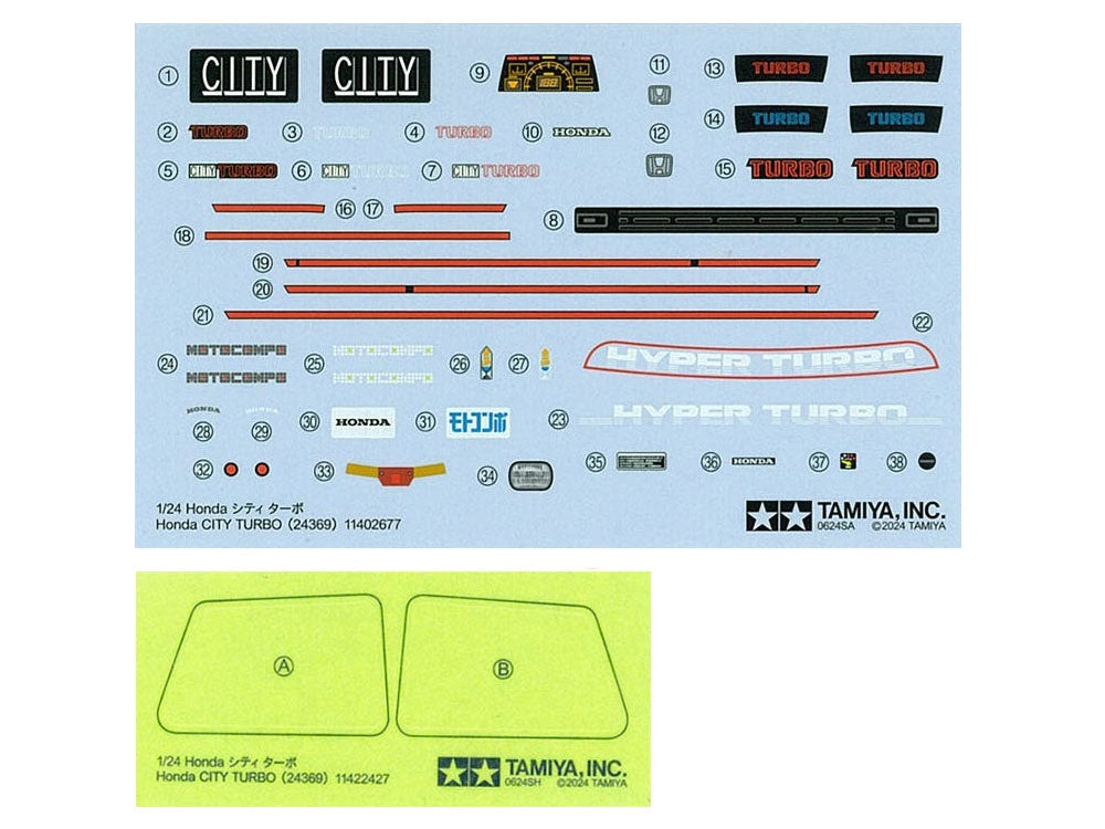 Tamiya 24369 Honda City Turbo avec Motocompo 1/24 – immagine 10