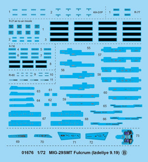 Trumpeter 01676 MIG-29SMT Fulcrum (Izdeliye 9.19) 1/72 – Bild 5
