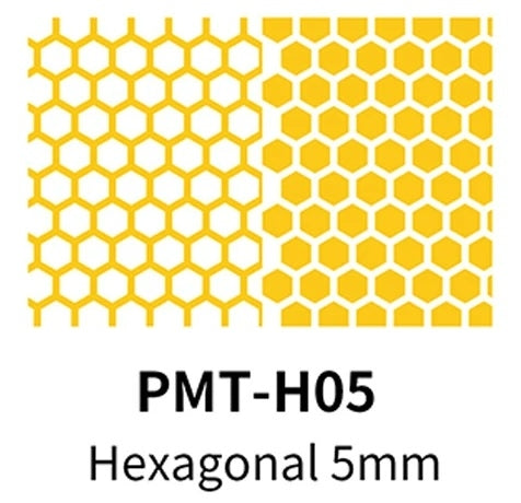 Ruban de masquage prédécoupé hexagonal DSPIAE PMT-H05, 5 mm