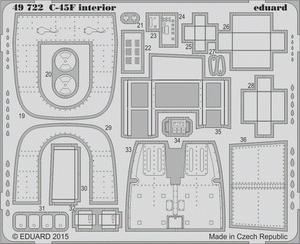 Eduard 49722 C-45F intérieur SA ICM 1/48