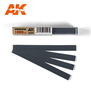 AK Interactive AK9026 PAPIER DE SABLAGE GRAIN 1000 (HUMIDE)