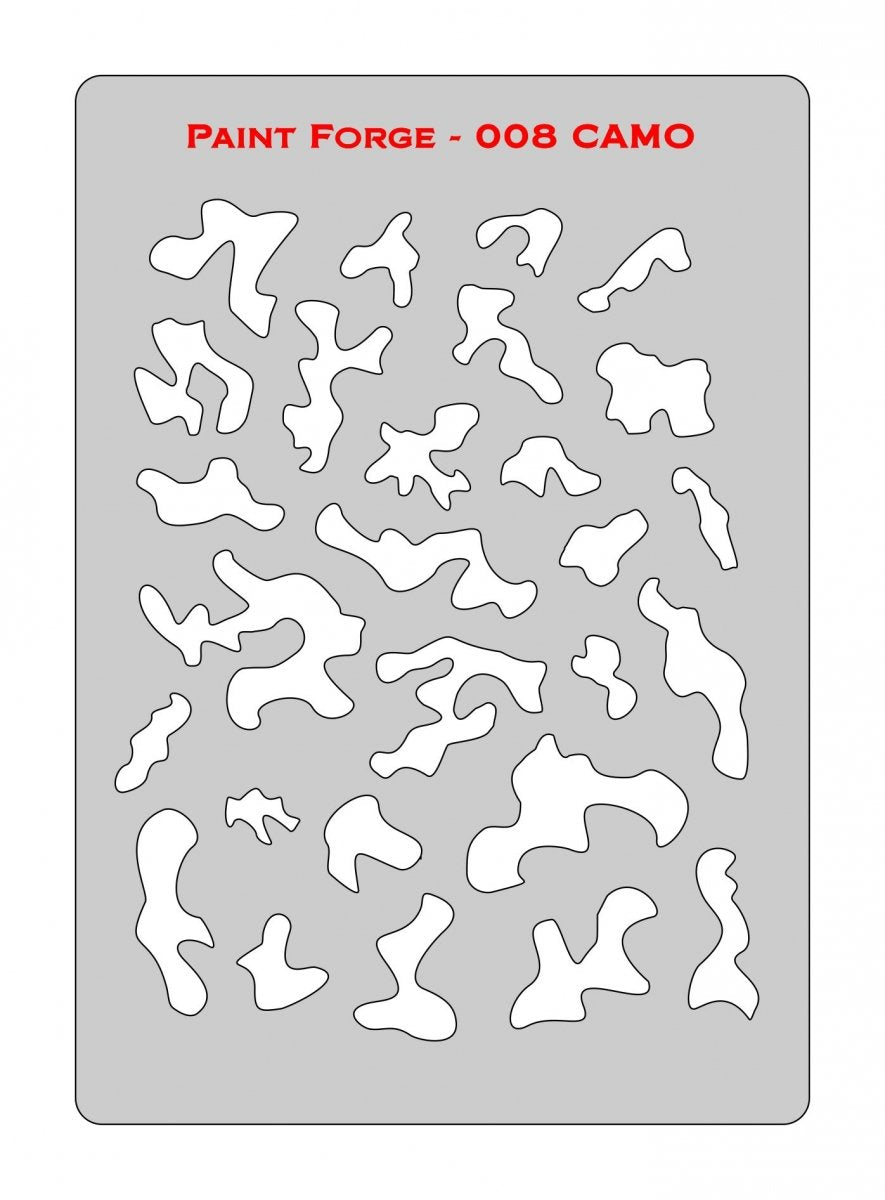 Pochoir Paint Forge PFST008M - Camouflage