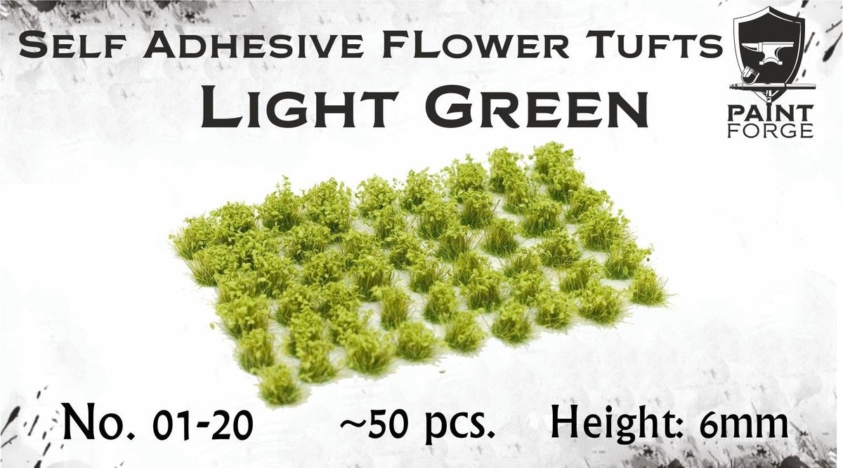 Paint Forge PFFL2601 Fleurs vert clair 6 mm