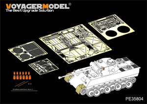 Maquette Voyager PE35804 Panther D V1 allemand de la Seconde Guerre mondiale (modèle de base) pour DROGON 6822 au 1/35