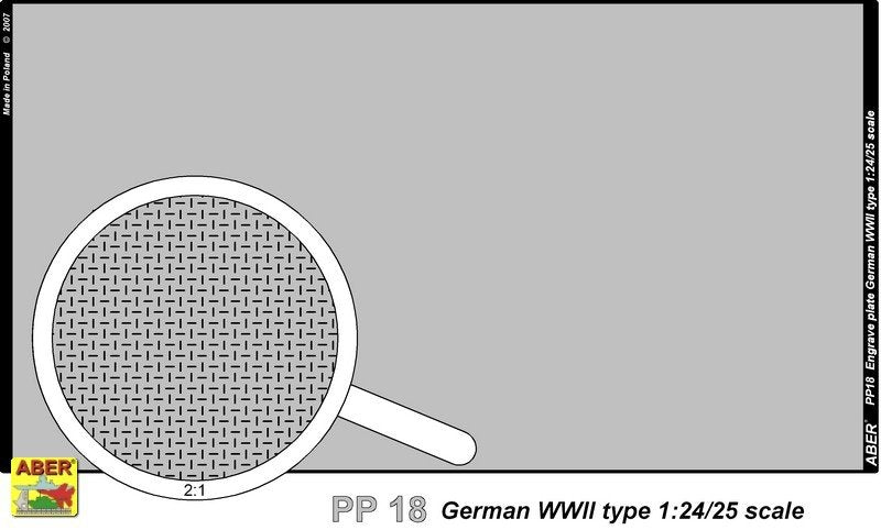 Plaque gravée Aber PP18 (140 x 77 mm) - Type allemand II WW (1/24/25) – image 2