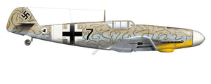 Kagero 15034 Messerschmitt Bf 109 au-dessus de la Méditerranée, partie I (décalcomanies) EN/PL – imagen 2