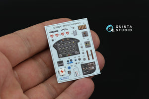 Intérieur du MiG-3 Quinta Studio QD+32241 imprimé en 3D et coloré sur papier décalcomanie (Trumpeter) (avec pièces en résine imprimées en 3D) 1/32 – image 5