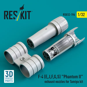 RESKIT RSU32-0196 F-4 (E, J, F, G, S) « Phantom II » tuyères d&amp;#39;échappement pour maquette Tamiya (impression 3D) 1/32 – image 2