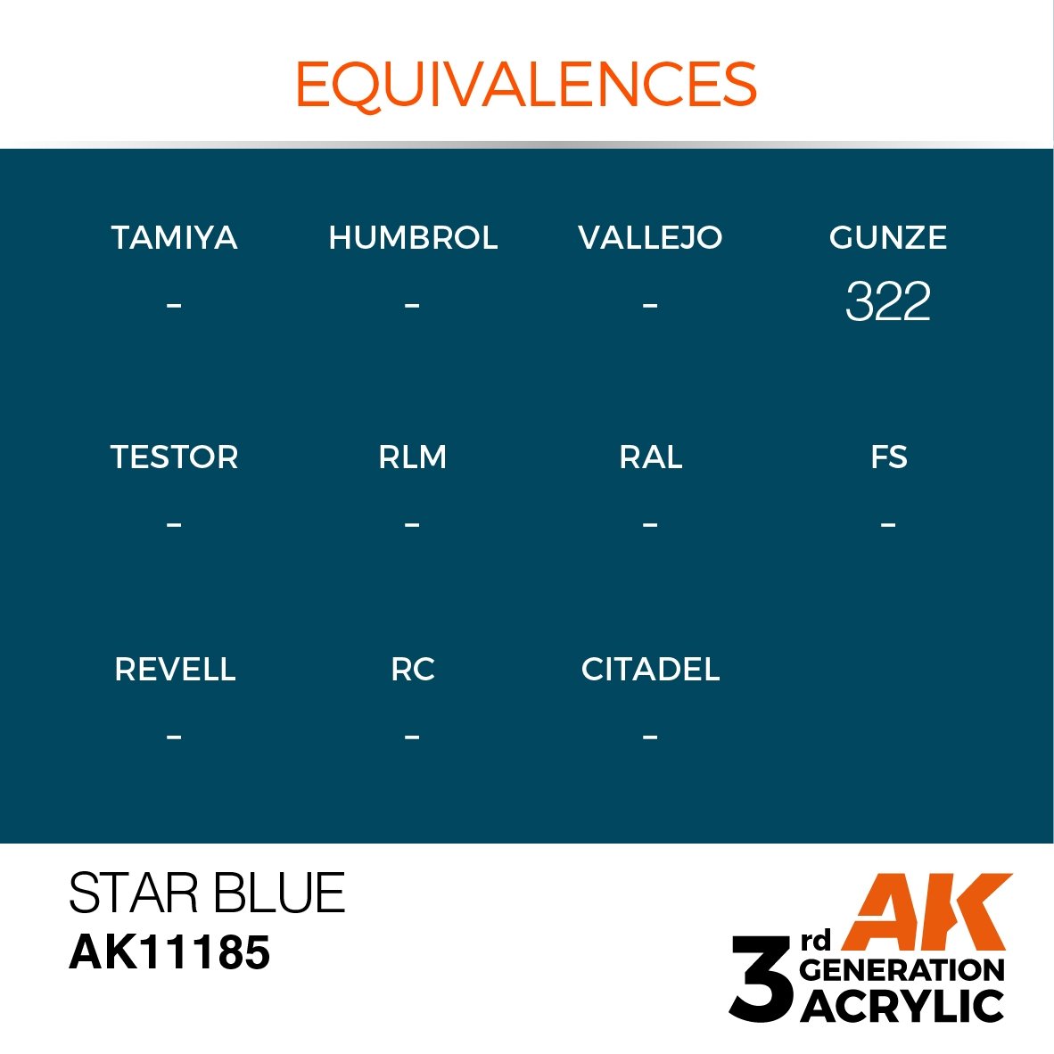 AK Interactive AK11185 STAR BLUE – STANDARD 17 ml – imagen 3