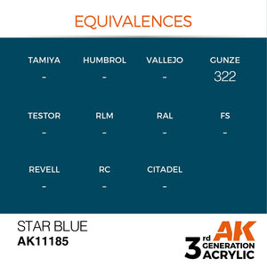 AK Interactive AK11185 STAR BLUE – STANDARD 17 ml – imagen 3