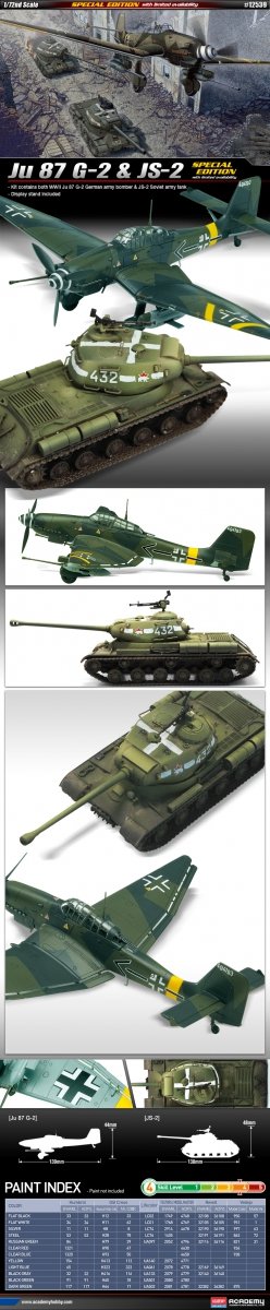Maquette Academy 12539 Ju-87G-2 / JS-2 au 1/72 – image 2