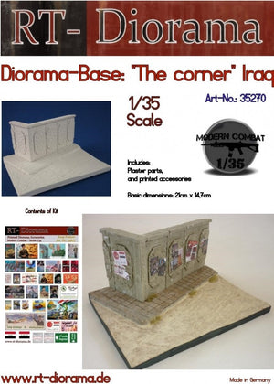 RT-Diorama 35270 Socle de diorama : « Le coin » (Irak) 1/35