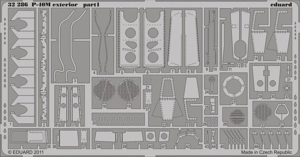 Eduard 32286 P-40M extérieur HASEGAWA (1/32) – image 2