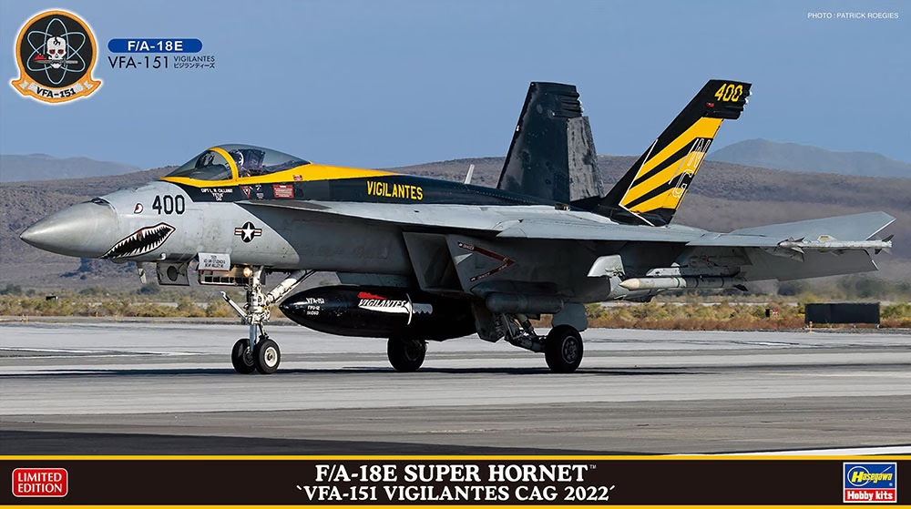 Hasegawa 02450 F/A-18E Super Hornet « VFA-151 Vigilantes CAG 2022 » 1/72