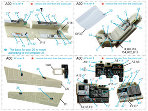 Intérieur imprimé en 3D et coloré sur papier décalcomanie Quinta Studio QD32079 OV-10D (KittyHawk) 1/32 – image 2