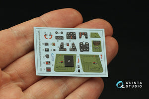 Intérieur coloré imprimé en 3D sur papier décalcomanie pour P-39Q/N Airacobra (Arma Hobby) Quinta Studio QD48514, échelle 1/48 – image 2