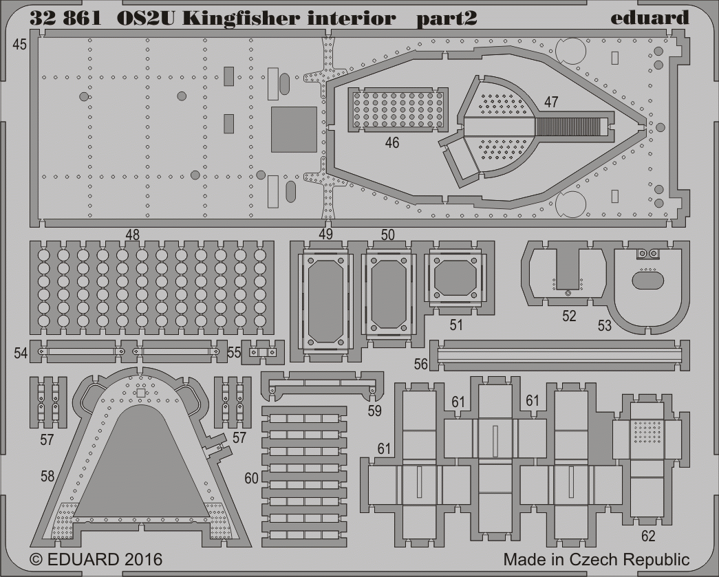 Intérieur du Kingfisher Eduard 32861 OS2U KITTY HAWK 1/32 – image 2
