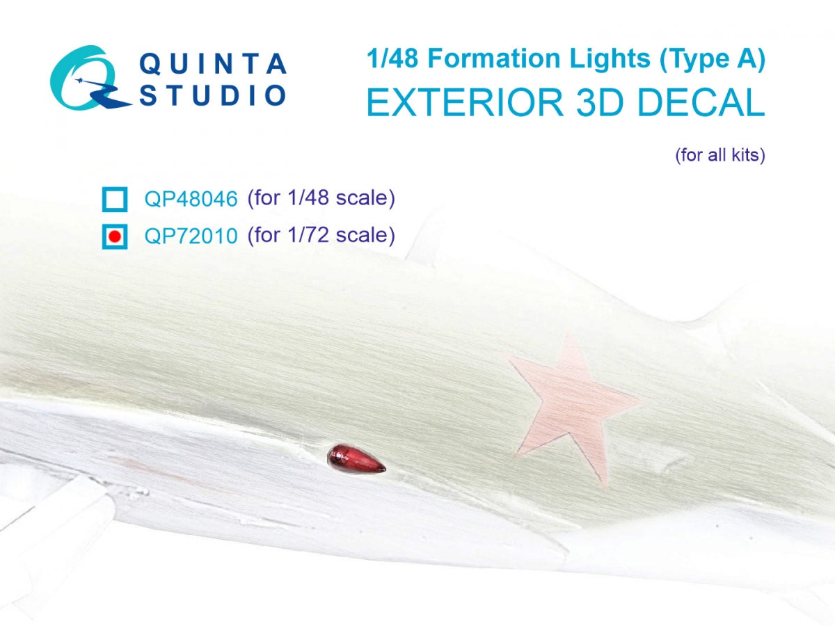 Feux de formation Quinta Studio QP72010 (Type A) (pour tous les kits) 1/72