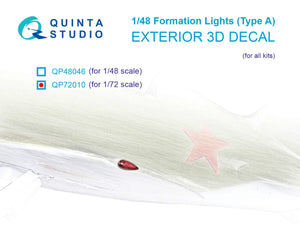 Feux de formation Quinta Studio QP72010 (Type A) (pour tous les kits) 1/72