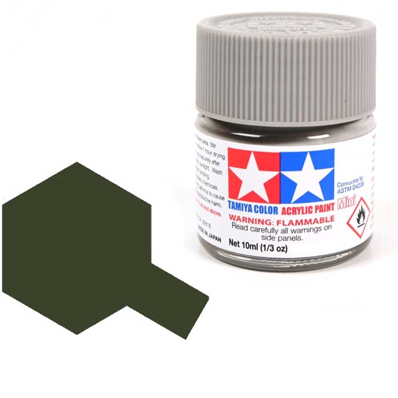 Peinture acrylique Tamiya XF81 Vert foncé 2 RAF (81781) 10 ml