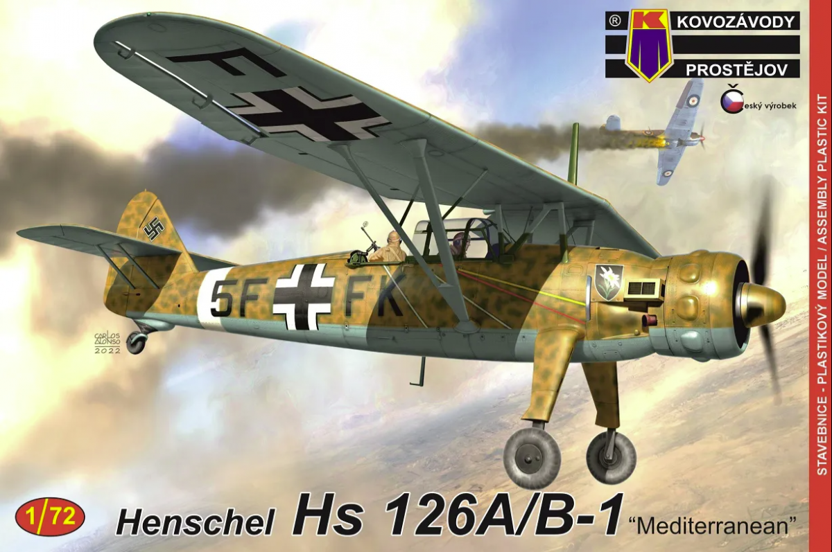 Kovozavody Prostejov KPM0337 Henschel Hs 126B-1 "Méditerranée" 1/72