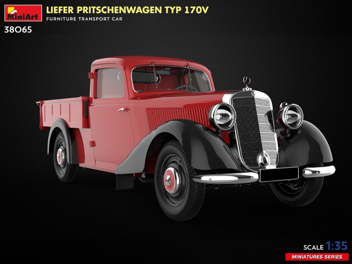 MiniArt 38065 LIEFER PRITSCHENWAGEN TYP 170V. VOITURE DE TRANSPORT DE MEUBLES 1/35 – immagine 8