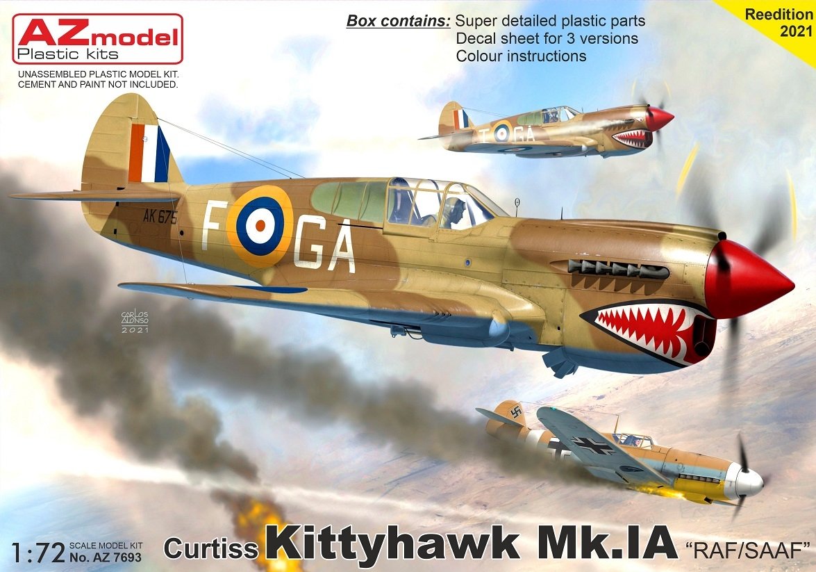 AZ Modèle AZ7693 Kittyhawk Mk.Ia « RAF/SAAF » 1/72